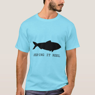 Keeping It Reel, Schwarzer Fisch T-Shirt