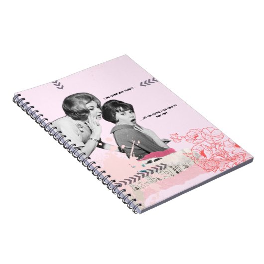 Keeping Secrets Pink Notebook Notizblock (Rechte Seite)