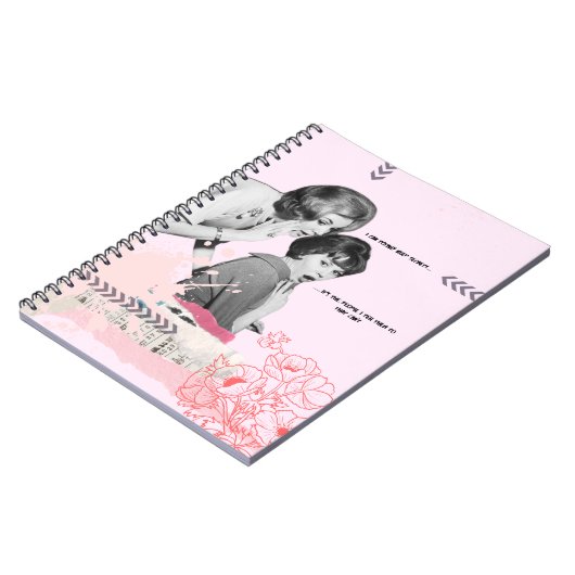 Keeping Secrets Pink Notebook Notizblock (Linke Seite)