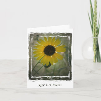 KeepLifeSimple Sonnenblumenkarte Karte