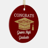 Keepsake! Congrats Any Graduate Ceramic Ornament (Rechts)