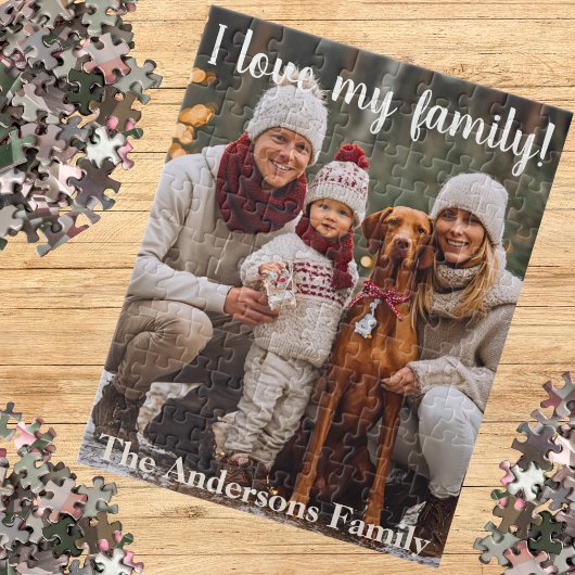 Keepsake I Family Name Personalized Photo Puzzle
