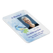 Keepsake Memorial Bluebird Garden Bird Magnet (Rechte Seite)