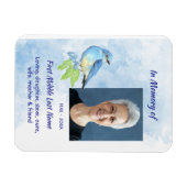 Keepsake Memorial Bluebird Garden Bird Magnet (Horizontal)