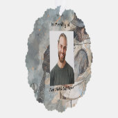 Keepsake Memorial Memory Card Baseball Sport Ornament Karte (Rechts)