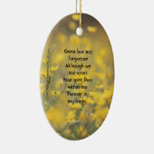 Keepsake Memorial Photo Barn Owl Bird Keramik Ornament (Rechts)