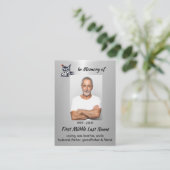 Keepsake Memorial Semi-Truck Tractor-trailer Visitenkarte (Stehend Vorderseite)