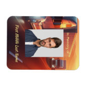 Keepsake Memorial  SemiTruck Tractor-trailer  Magnet (Horizontal)