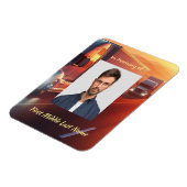 Keepsake Memorial  SemiTruck Tractor-trailer  Magnet (Linke Seite)