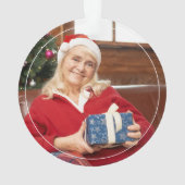 Keepsake Memorial Sympathy Photo Wings Heart Ornament (Rückseite)