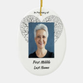 Keepsake Memorial Tree of Life Heart Love Keramik Ornament (Vorne)