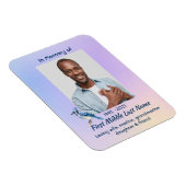 Keepsake Memorial Watercolor Bluejay Garden Magnet (Rechte Seite)