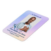 Keepsake Memorial Watercolor Bluejay Garden Magnet (Linke Seite)