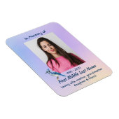 Keepsake Memorial Watercolor Bluejay Garden Magnet (Rechte Seite)