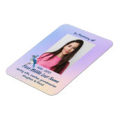 Keepsake Memorial Watercolor Bluejay Garden Magnet (Linke Seite)