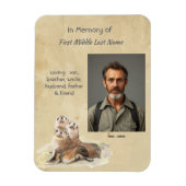 Keepsake Memorial Watercolor Seals Animals Magnet (Vertikal)