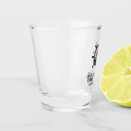 Keepsake Ships Wheel Schnapsglas (Links)