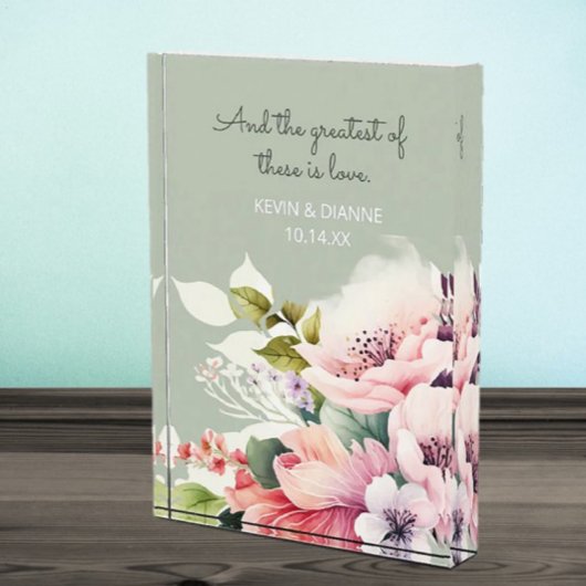 Keepsake Wedding Gift! Custom Love Fotoblock