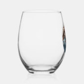 Keepsake Wine Glass with Any Photo Weinglas Ohne Stiel (Rechts)