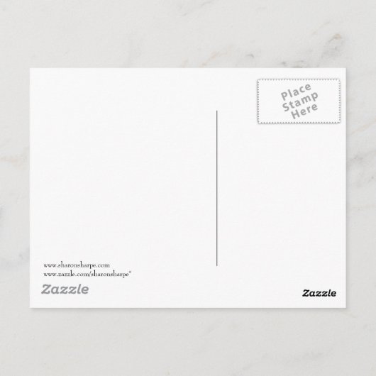 KEEPSAKES VON SHARON SHARPE POSTKARTE (Rückseite)