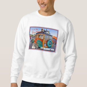 Kees in einem Woodie Wagon Sweatshirt