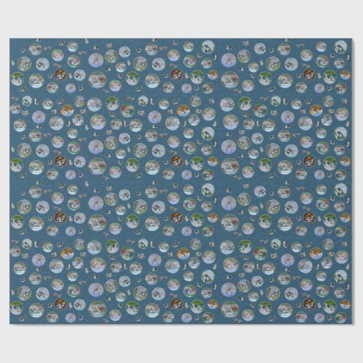 Kees Landschaftliches Wrapping Paper — 1 großes Bl Geschenkpapier (Flach)