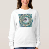 Kees on bluegreen mandala Sweatshirt (Vorderseite)