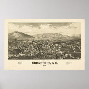 Keeseville NY 1887 Print Poster