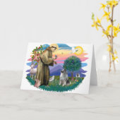 Keeshond (#2) karte (Gelbe Blume)