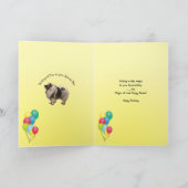 Keeshond-alles Gute zum Geburtstag Karte (Innenseite)