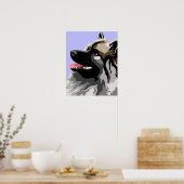 Keeshond Art Poster (Küche)