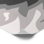 Keeshond Art Poster (Ecke)