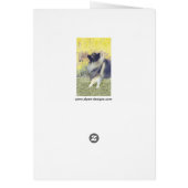 Keeshond Aspen Malerei - Niedliche Original Hundek (Hinten)