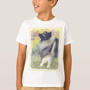 Keeshond Aspen Painting - Niedliche Originalkunst T-Shirt
