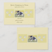 Keeshond Aspen Painting - Niedliche Originalkunst Visitenkarte (Vorne/Hinten)