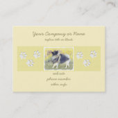 Keeshond Aspen Painting - Niedliche Originalkunst Visitenkarte (Vorderseite)