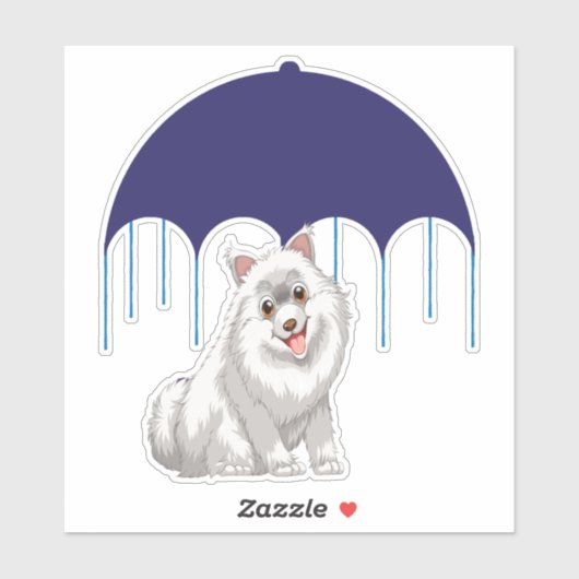 Keeshond Aufkleber (Blatt)