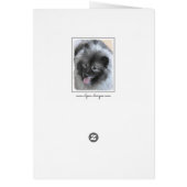 Keeshond Bailey Painting - Niedliche Original Dog  (Hinten)