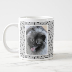 Keeshond Bailey Painting - Niedliche Original Dog  Jumbo-Tasse