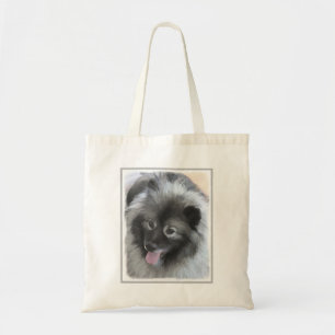 Keeshond Bailey Painting - Niedliche Original Dog  Tragetasche