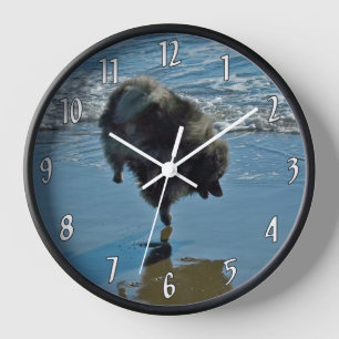 Keeshond Ballett-Foto - Süße originelle Hundekunst Uhr