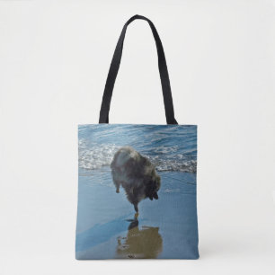 Keeshond Ballettfotos - Niedliche Original Dog Art Tasche