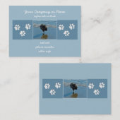 Keeshond Ballettfotos - Niedliche Original Dog Art Visitenkarte (Vorne/Hinten)