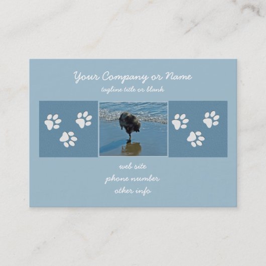 Keeshond Ballettfotos - Niedliche Original Dog Art Visitenkarte (Vorderseite)