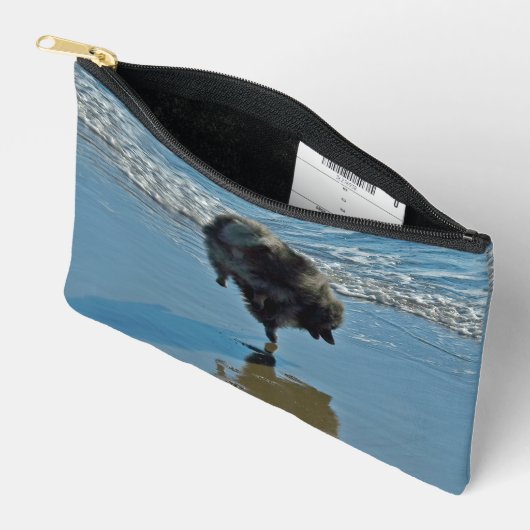 Keeshond Ballettfotos Niedliche Original Dog Art Zubehörtasche (Offen)