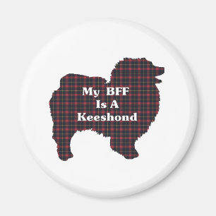 Keeshond BESTE FREUNDIN Geschenke Magnet