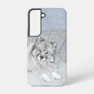 Keeshond Beth Malerei - Süße originelle Hundekunst Samsung Galaxy Hülle