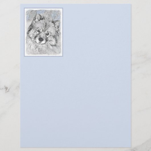 Keeshond Beth Painting - Niedliche Originalkunst d (Vorderseite)