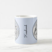 Keeshond Beth Painting - Niedliche Originalkunst d Kaffeetasse (Mittel)
