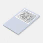 Keeshond Beth Painting - Niedliche Originalkunst d Post-it Klebezettel (angewinkelt)